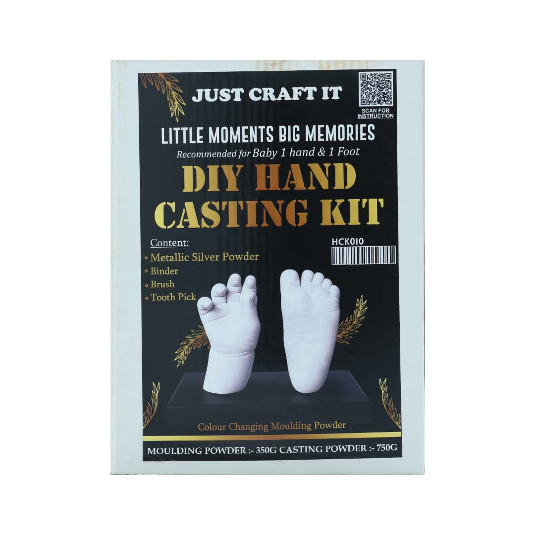 Crafteria Gold DIY Hand Casting Kit For Baby 1 Hand & 1 Foot