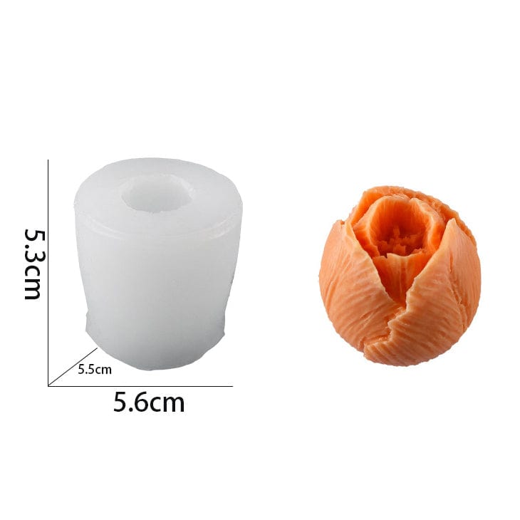My Store Handmade Mould Closed Rose Flower Handmade Mould