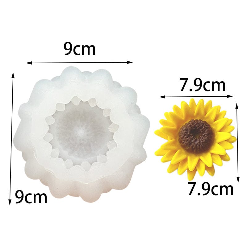 My Store Handmade Mould 3D Sunflower Candle Handmade Mould