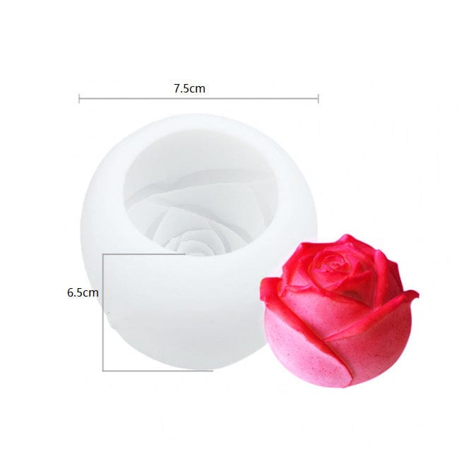 My Store Handmade Mould Rose Bud Flower Candle Handmade Mould