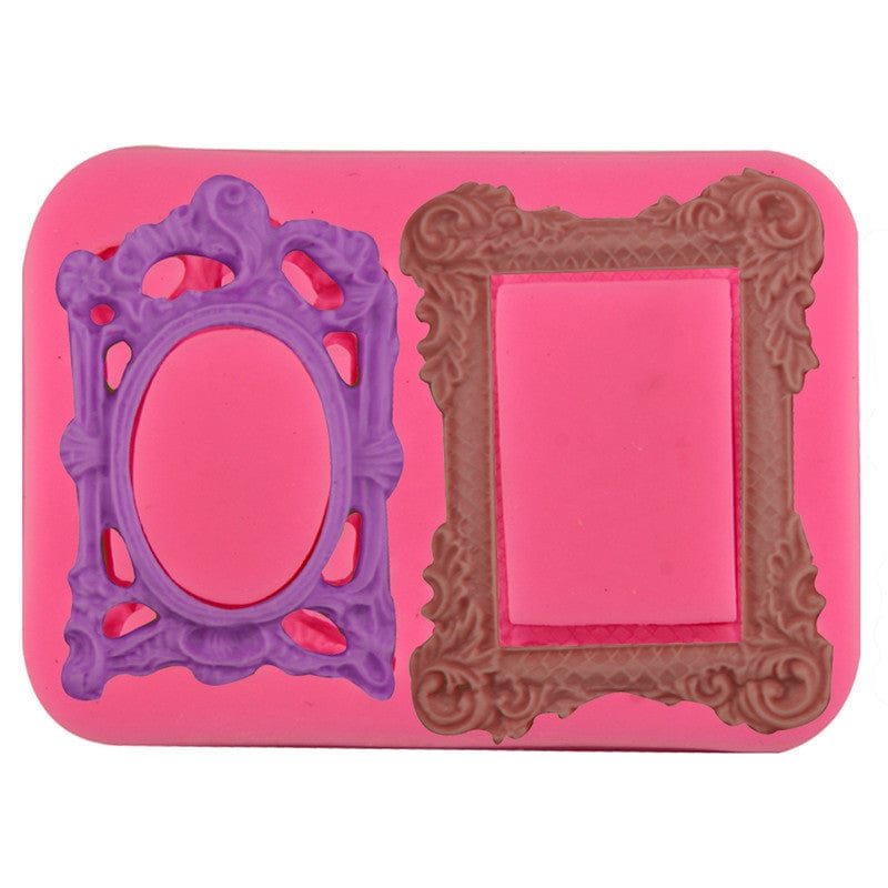 My Store Handmade Mould Oval & Rectangle Mini Vintage Frame Handmade Mould