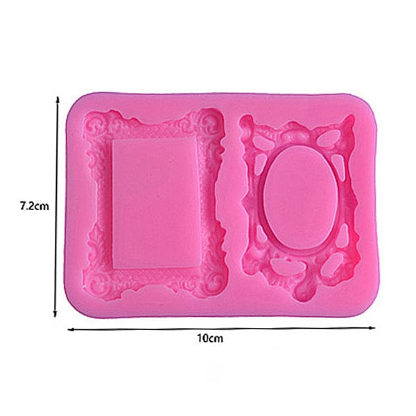 My Store Handmade Mould Oval & Rectangle Mini Vintage Frame Handmade Mould