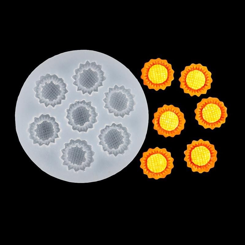 My Store Handmade Mould 8 Cavity Mini Sunflower Handmade Mould