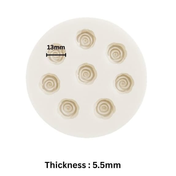 Tiny Rose Shape Candle Mould IHM014