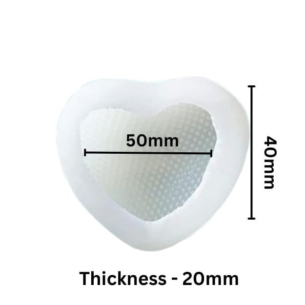 Crafteria Chequered Heart Soap Candle Mould