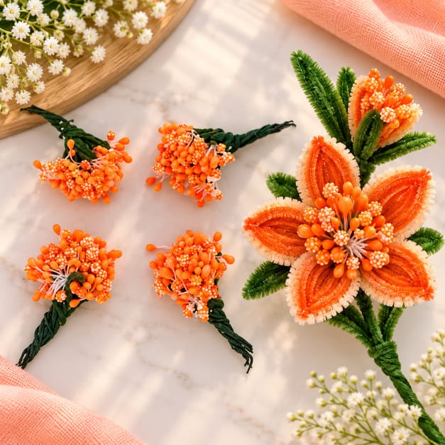 Orange Ind Polons Stamens IND016