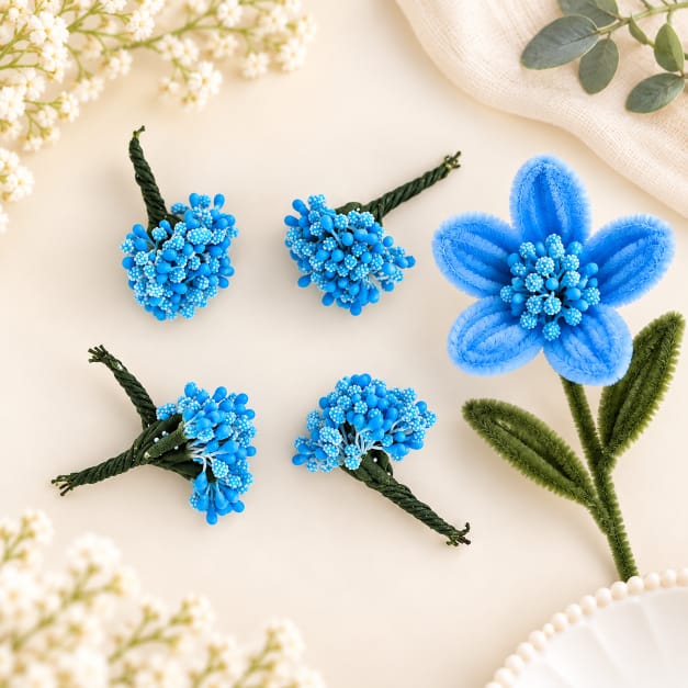 Ocean Blue Ind Polons Stamens for DIY Flower Making IND039