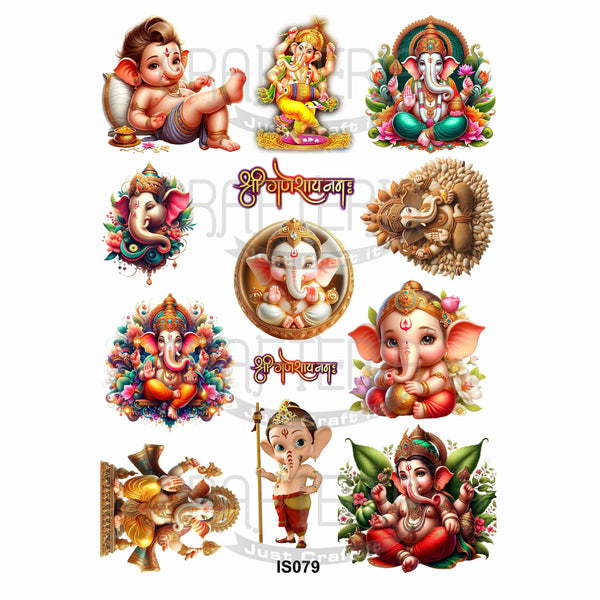 Ganpati theme Insert Sheet (Transparent Sheet) IS079 IS079