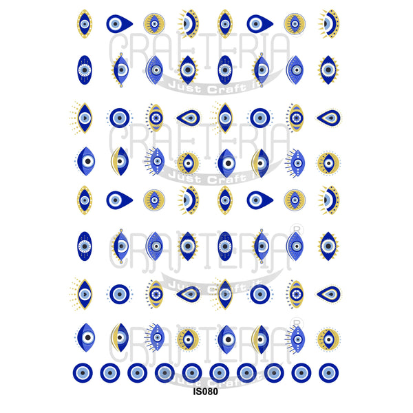 Evil Eye Theme Insert Sheet (Transparent Sheet) IS080 IS080