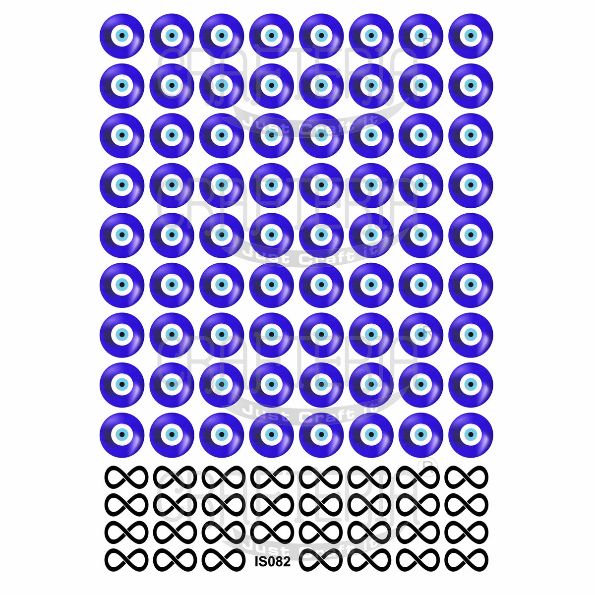 Crafteria Evil Eye & Infinity Insert Sheet (Transparent Sheet) IS082