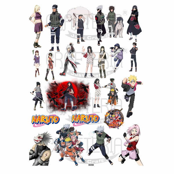 Naruto Cartoon Insert Sheet (Transparent Sheet) IS088 IS088