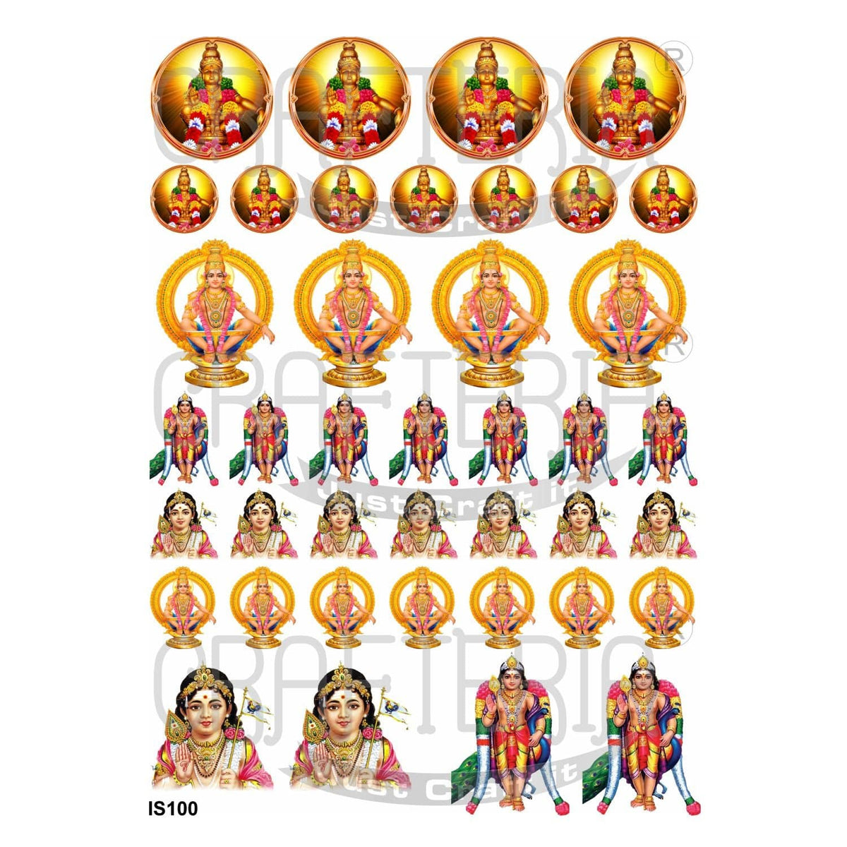 Ayyappan Swami Insert Sheet (Transparent Sheet) IS100 IS100