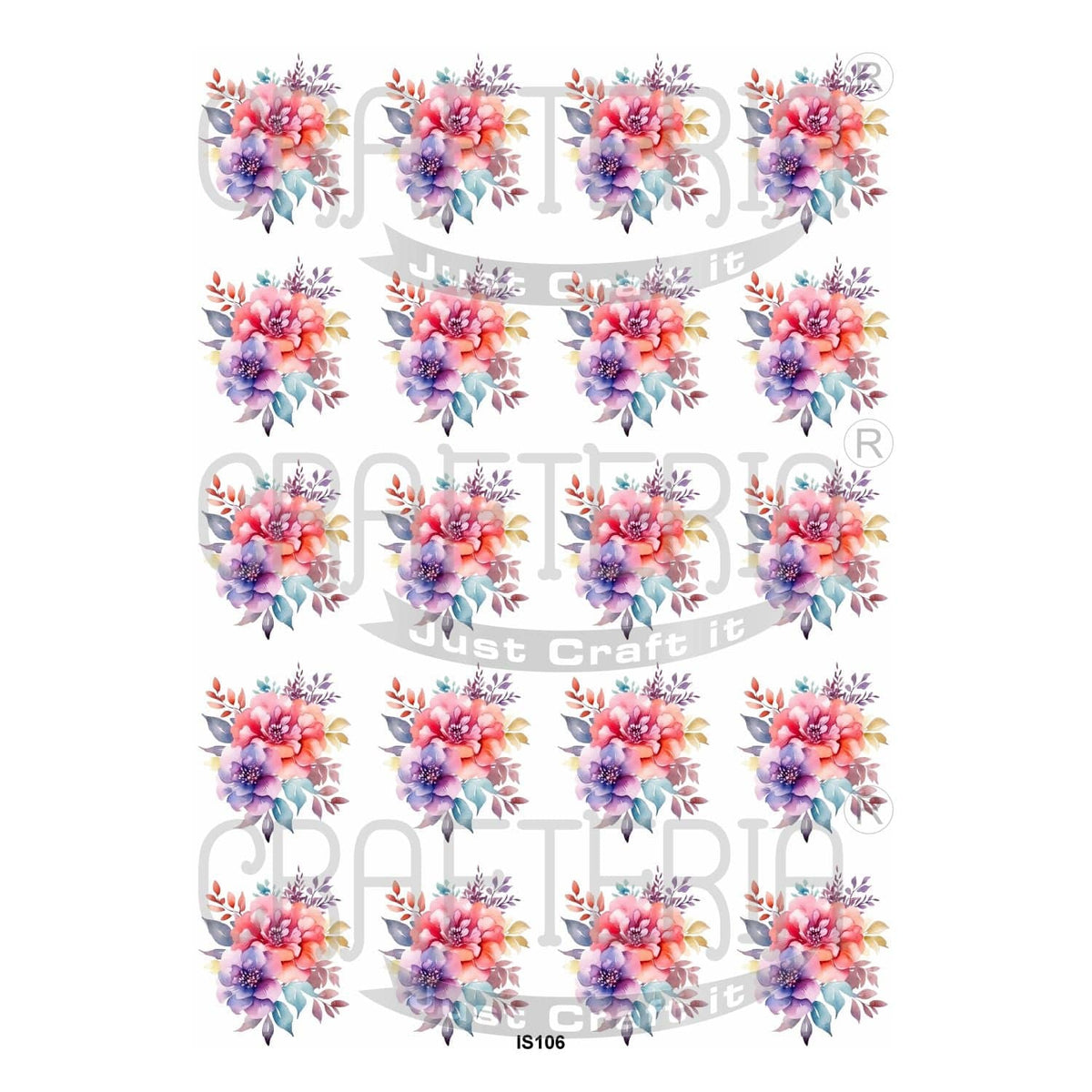 Flower Insert Sheet (Transparent Sheet) IS106 IS106