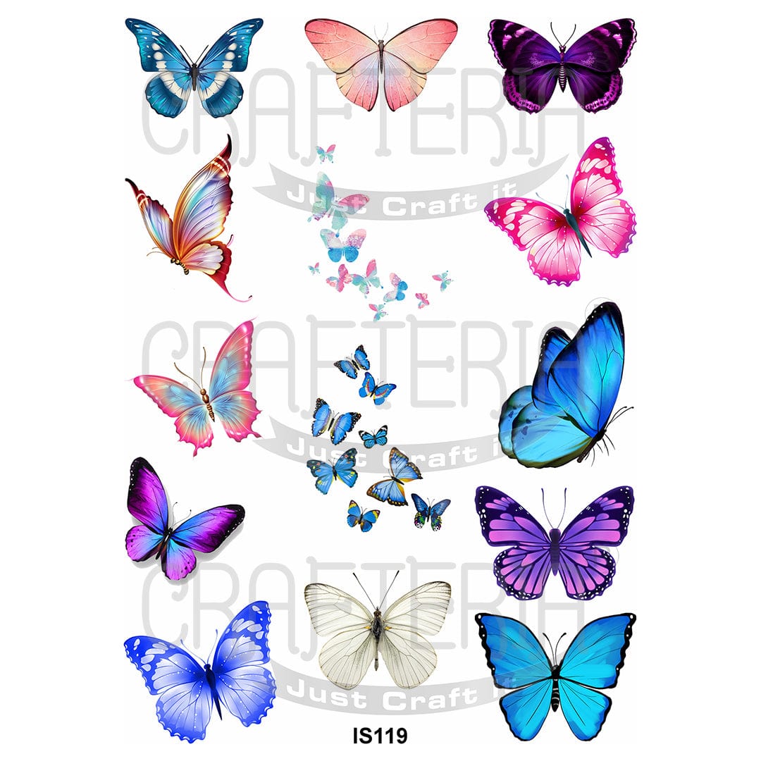 Butterfly Designs Insert Sheet (Transparent Sheet) IS119 IS119