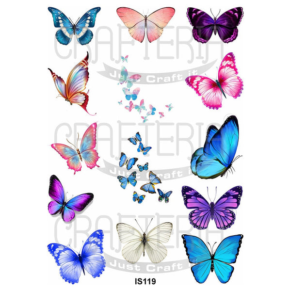 Butterfly Designs Insert Sheet (Transparent Sheet) IS119 IS119
