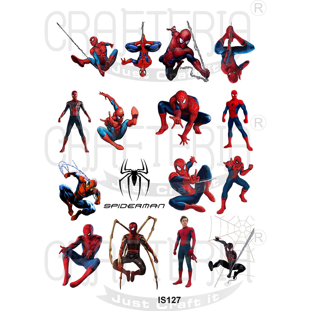 Spiderman Designs Insert Sheet (Transparent Sheet) IS127 IS127