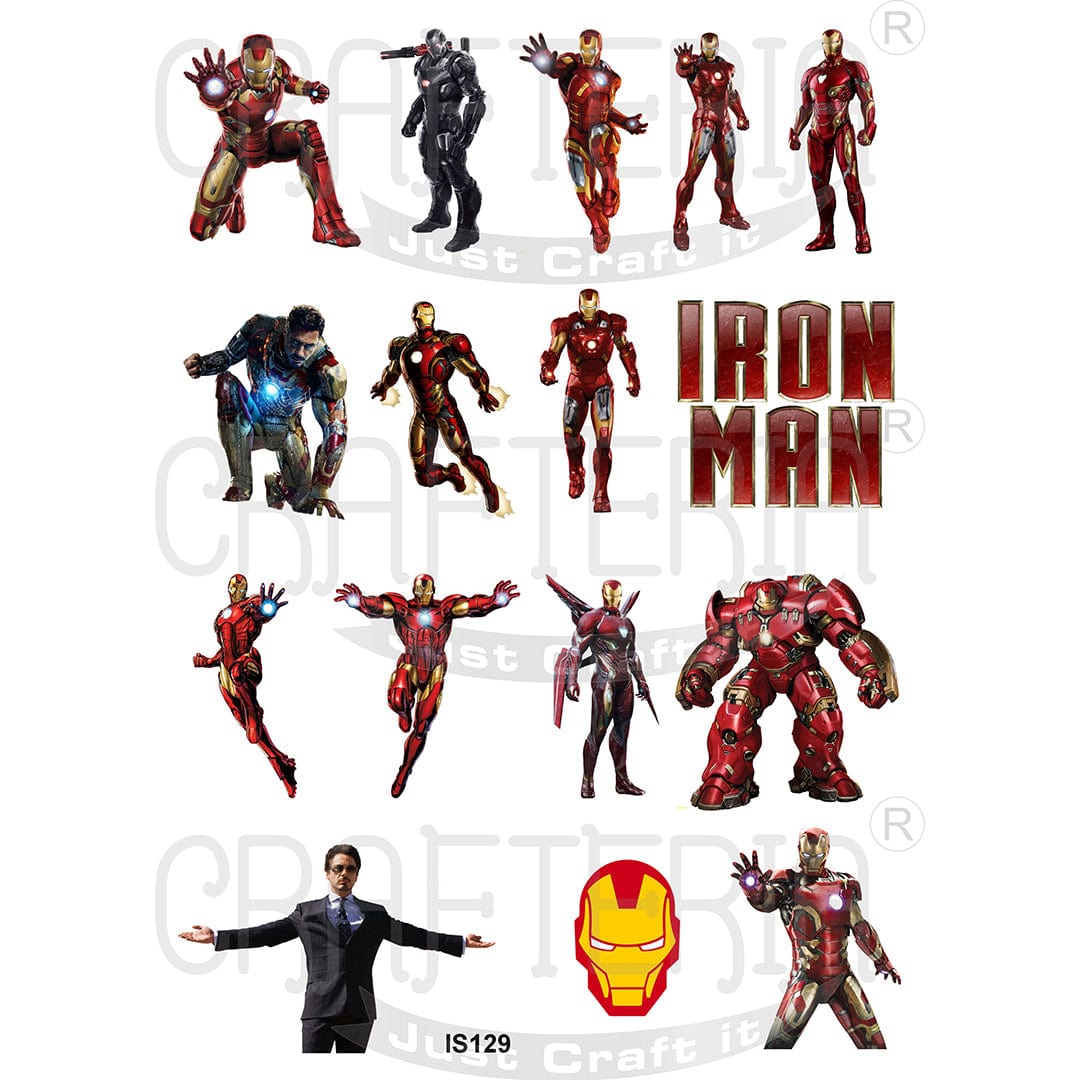 Iron man Designs Insert Sheet (Transparent Sheet) IS129 IS129