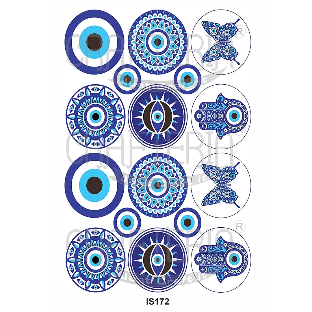 Crafteria Evil Eye Designs Insert Sheet (Transparent Sheet) IS172
