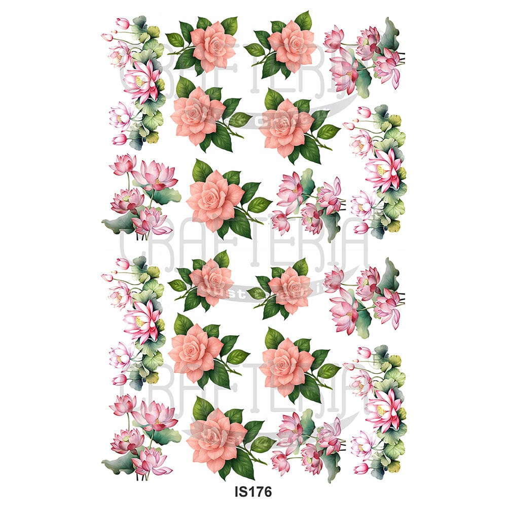 Crafteria Floral Designs Insert Sheet (Transparent Sheet) IS176