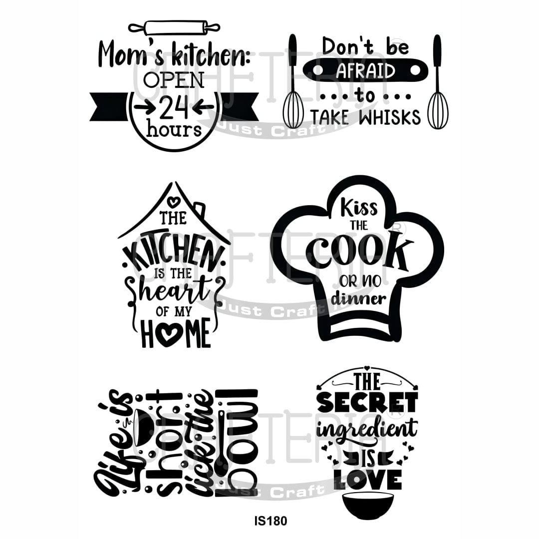 Crafteria Kitchen Designs Insert Sheet (Transparent Sheet) IS180