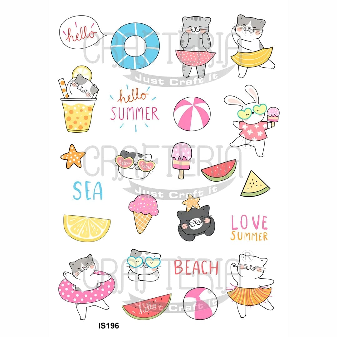 Beach Designs Insert Sheet (Transparent Sheet) IS196 IS196