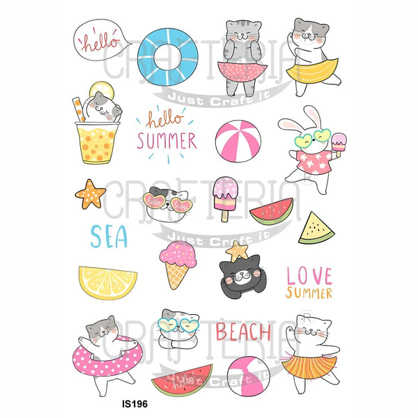Beach Designs Insert Sheet (Transparent Sheet) IS196 IS196