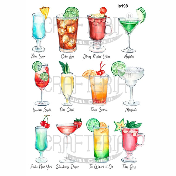 Mocktail Designs Insert Sheet (Transparent Sheet) IS198 IS198