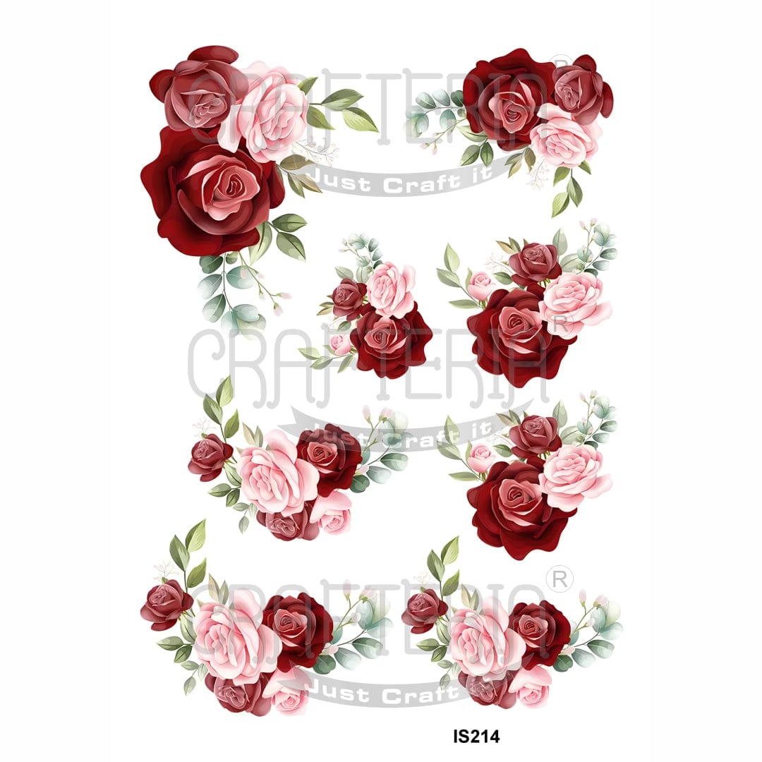 Crafteria Floral Designs Insert Sheet (Transparent Sheet) IS214