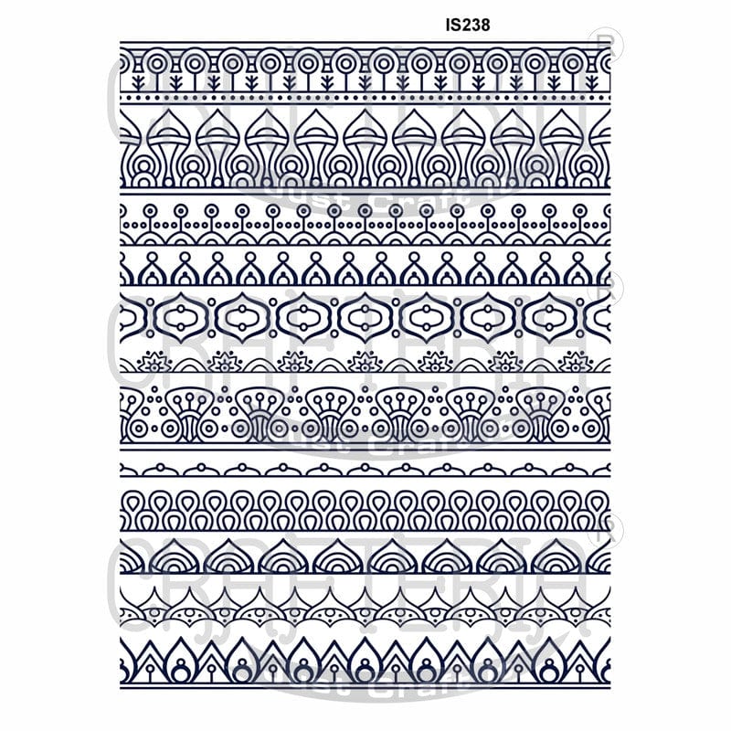 Line Patterns Designs Insert Sheet (Transparent Sheet) IS238 IS238