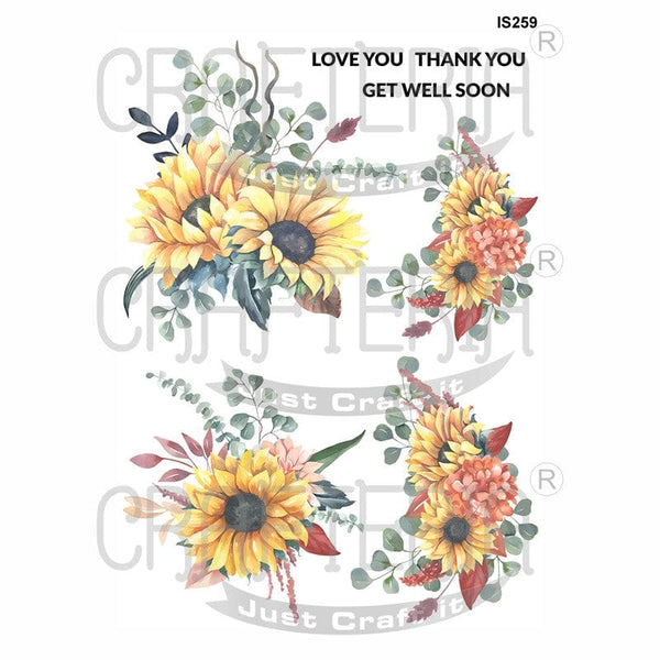 Floral Designs Insert Sheet (Transparent Sheet) IS259 IS259
