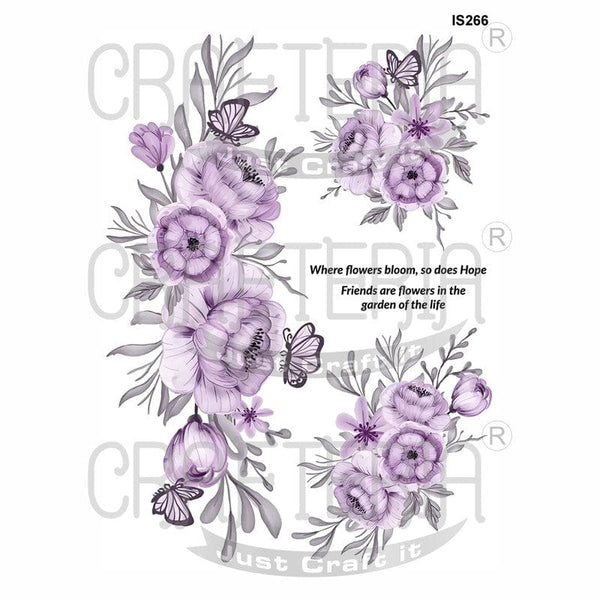Floral Designs Insert Sheet (Transparent Sheet) IS266 IS266