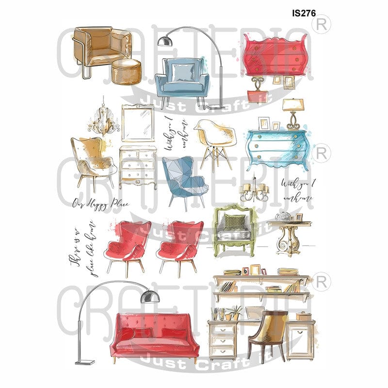Crafteria Sittings Designs Insert Sheet (Transparent Sheet) IS276