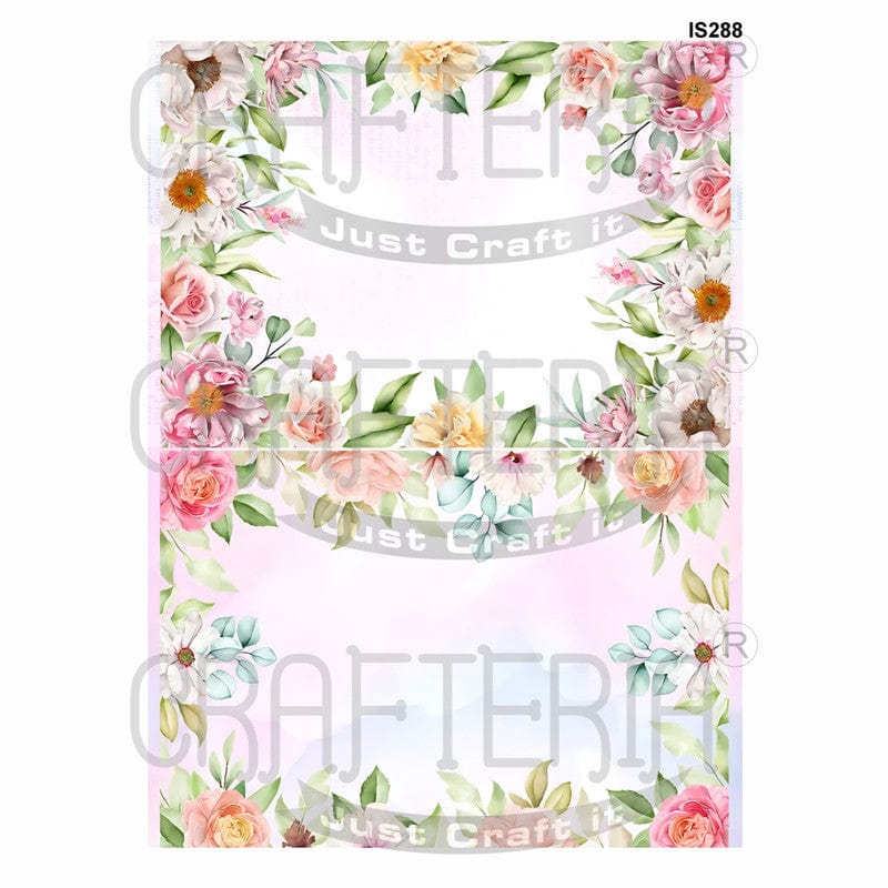 Crafteria Floral Designs Insert Sheet (Transparent Sheet) IS288