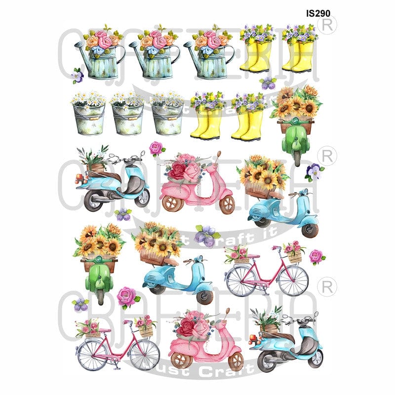 Crafteria Floral Designs Insert Sheet (Transparent Sheet) IS290