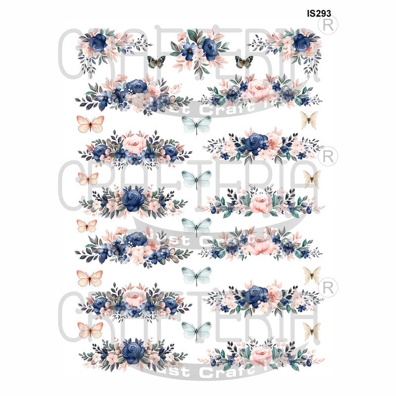 Crafteria Floral Designs Insert Sheet (Transparent Sheet) IS293