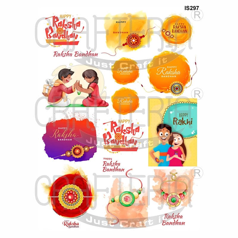 Crafteria Rakhi Designs Insert Sheet (Transparent Sheet) IS297