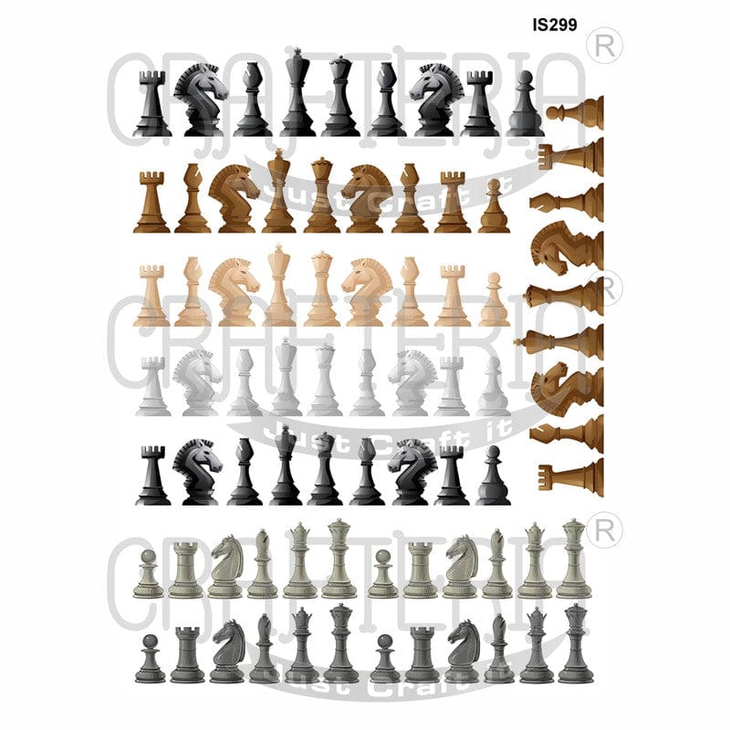Crafteria Chess Designs Insert Sheet (Transparent Sheet) IS299