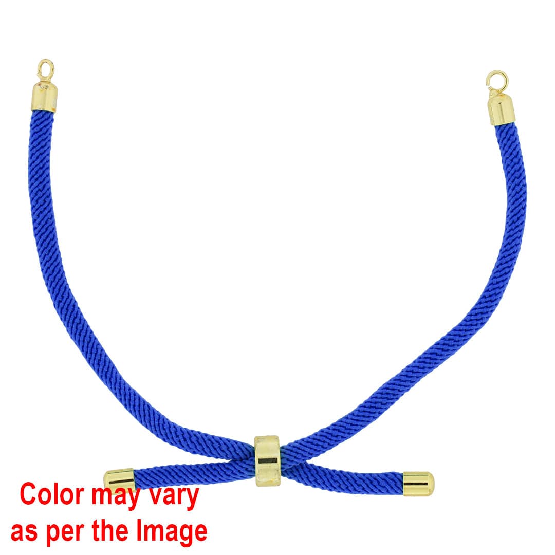 Crafteria Colour And Gold Rope Bracelet With Adjustable Clasp