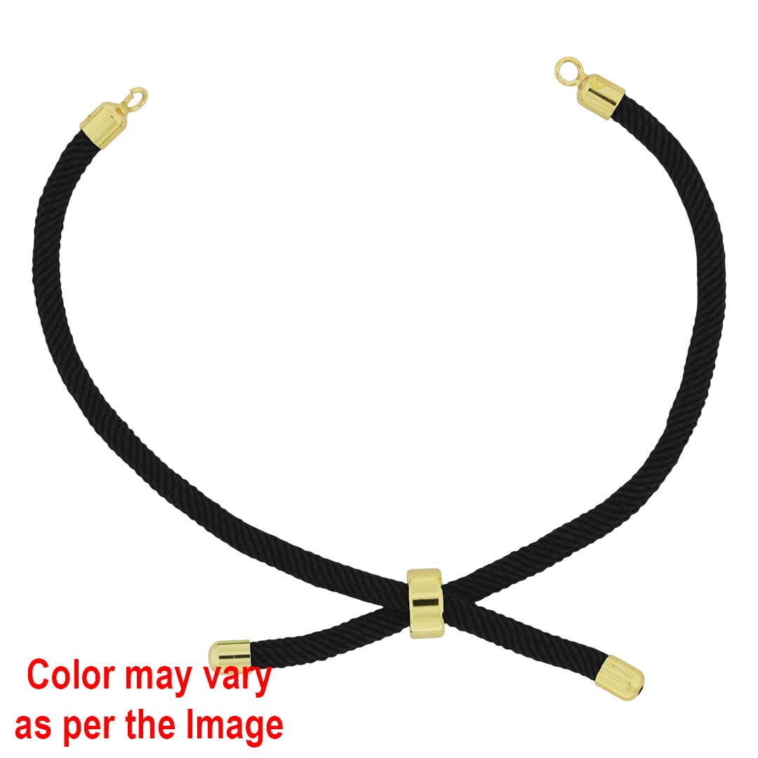 Crafteria Colour And Gold Rope Bracelet With Adjustable Clasp