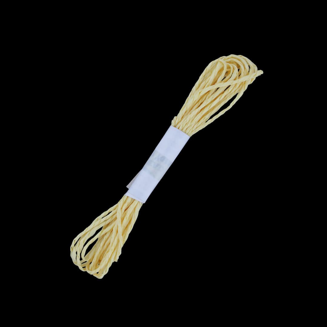 Crafteria Yellow Colour Paper Thread Twisted Rope for DIY Art