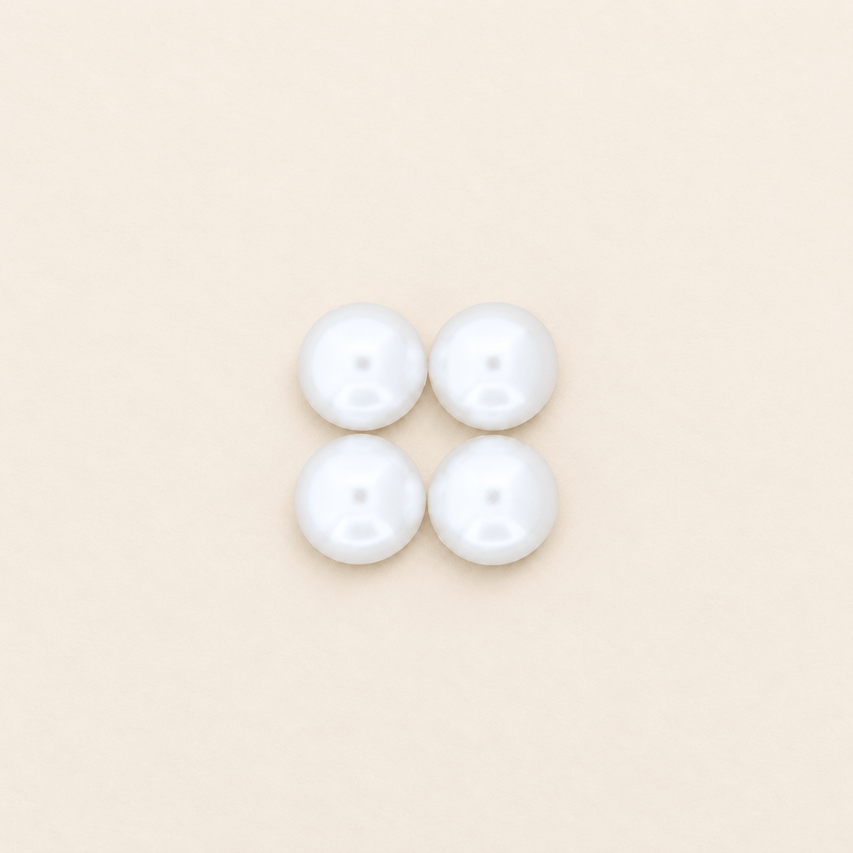 14MM White Pearl Moti – Large Round Glossy Craft Pearl Beads for Jewellery Making, DIY & Decoration | Pack of Approx. 25 GM MT1403