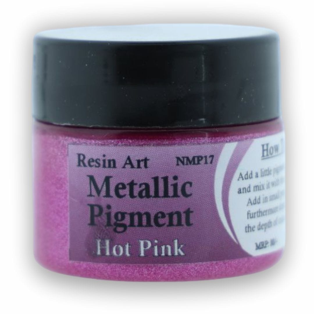 JUST CRAFT IT METALLIC RESIN PIGMENT Hot Pink Metallic Pigment