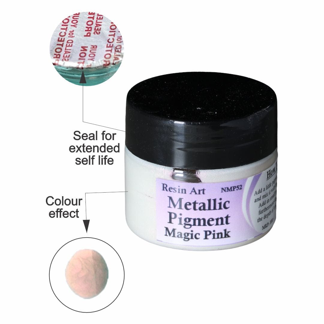 JUST CRAFT IT METALLIC RESIN PIGMENT Magic Pink Metallic Pigment