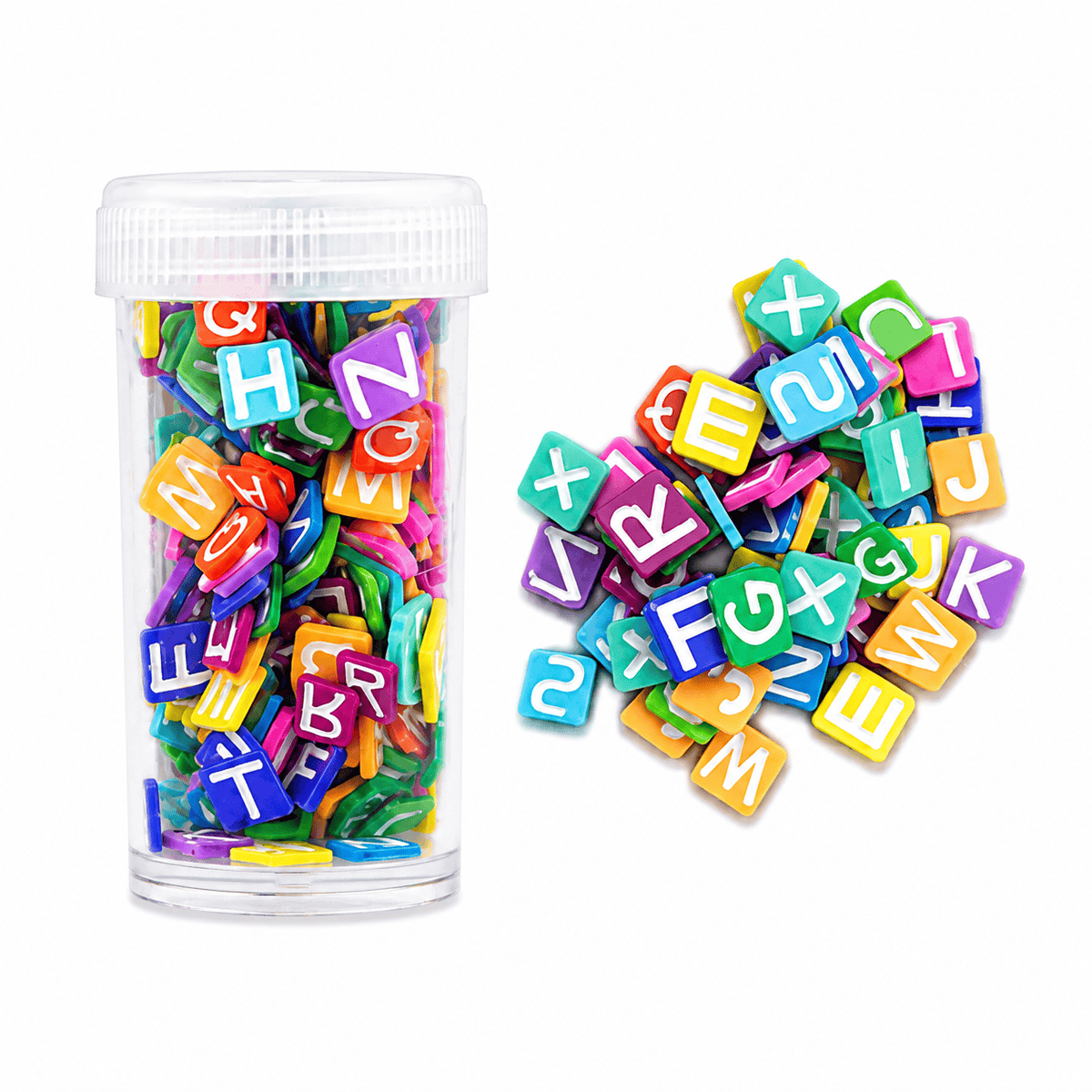 generic Assorted Square Alphabet Polymer Clay Slices