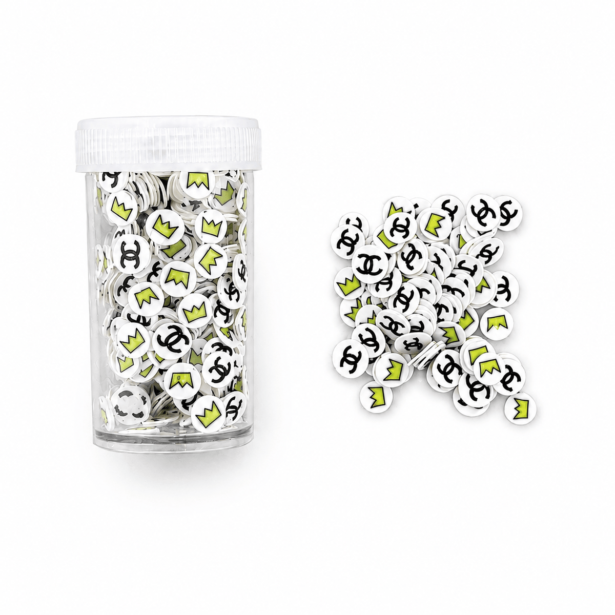 generic Crown & Abstract Symbol Polymer Clay Slices
