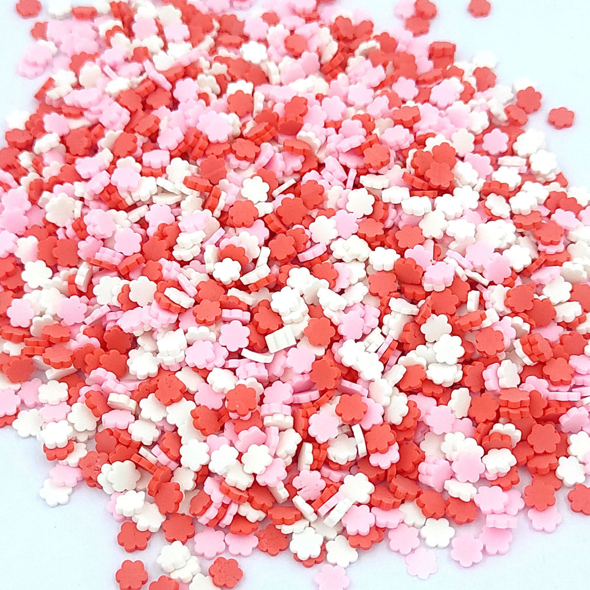 6 Petal Flower Shape Polymer Chips PCH25015