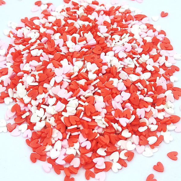 Long Heart Shape Polymer Chips PCH25016