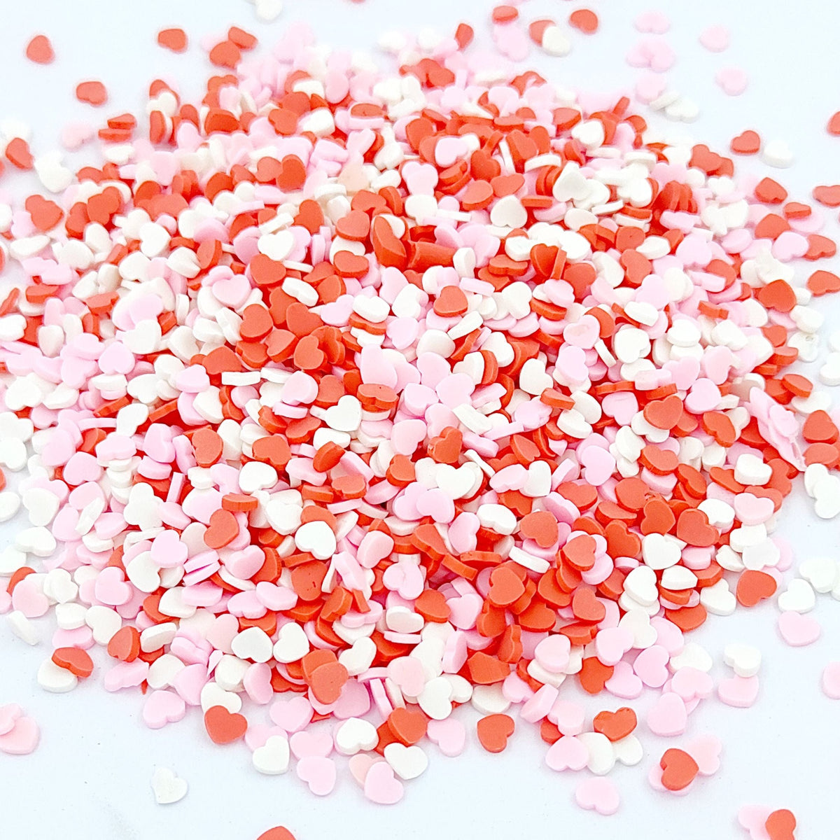 Colour Heart Shape Polymer Chips PCH25020