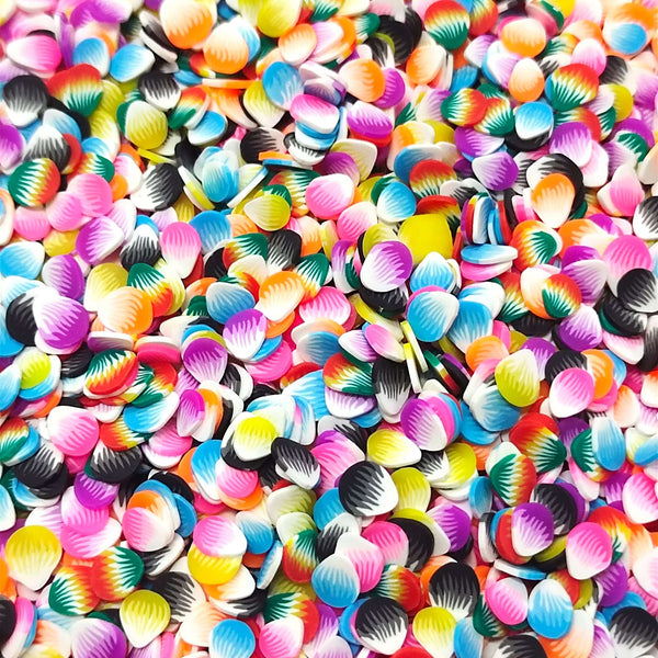 Multy Colour Leaf Shape Polymer Chips PCH25104
