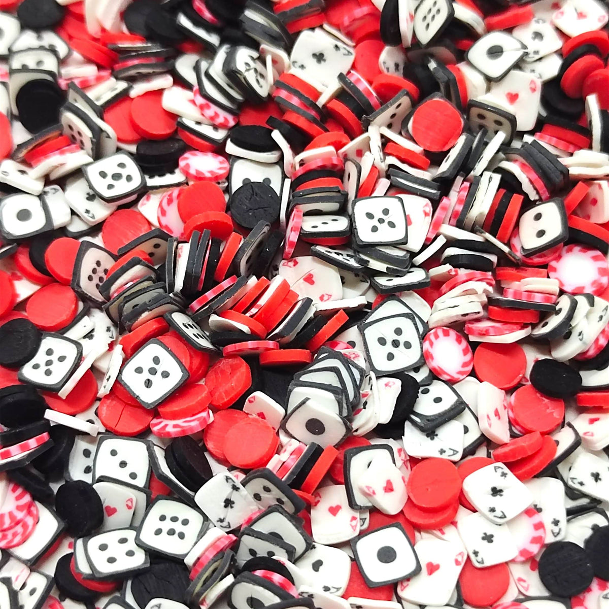 Dice Shape Polymer Chips PCH25106